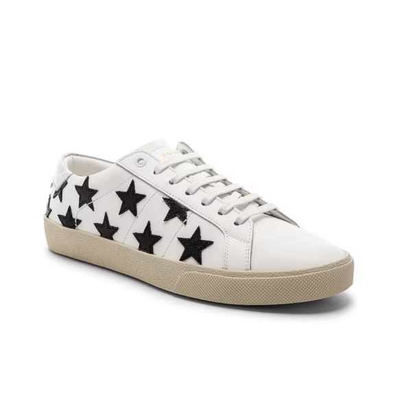 Saint Laurent Leather SL/06 Low-Top Star Sneakers in size 37 - Picture 12 of 13